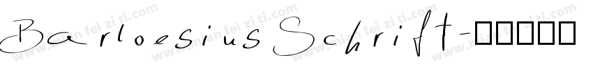Barloesius Schrift字体转换